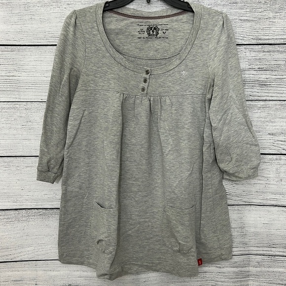Edc grey loose sweatshirt 3/4 shirt - Picture 1 of 3